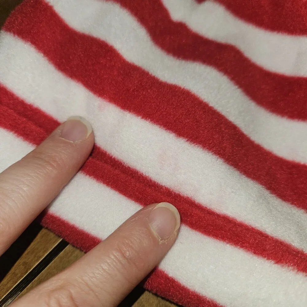 2 Disney Baby Hat Lot Ribbed Winnie Pooh 0-6 M Red White Striped Mickey 9-12 M